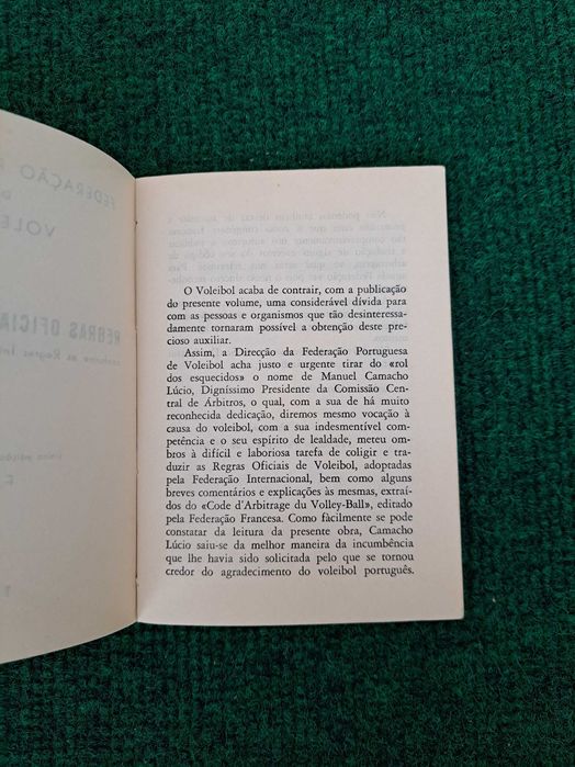 Regras Oficiais de Voleibol (1960) - Federação Portuguesa ee Voleibol