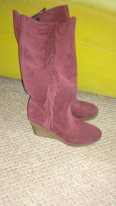 Сапоги замшевые 37 размер