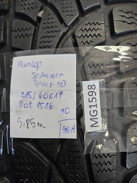 Dunlop 215/60 r17 SP Winter Sport 3D /// 6mm!!! wysyłka