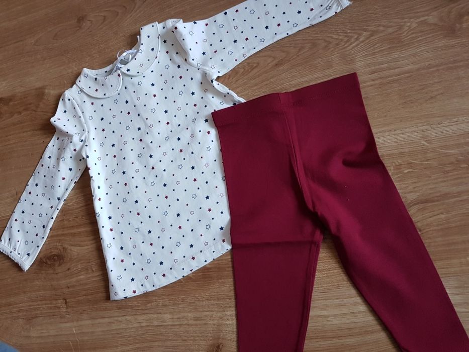 Tunika +.leginsy/ getry r.74/80 komplet NOWY