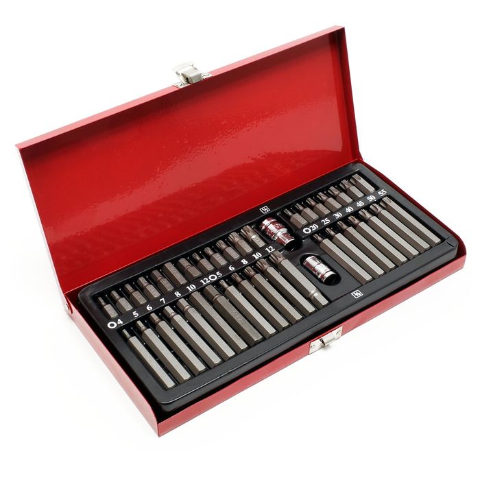 Conjunto DE 44 brocas Torx T20-T60 H4-H12 etc NOVO