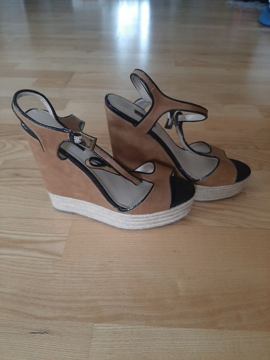 Sandały next koturna platforma