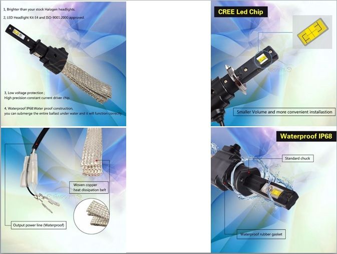 Lampadas LED H1,H3,H7,H8,H9,H11,H13,H15,9004,9005,9006,9007,880/881