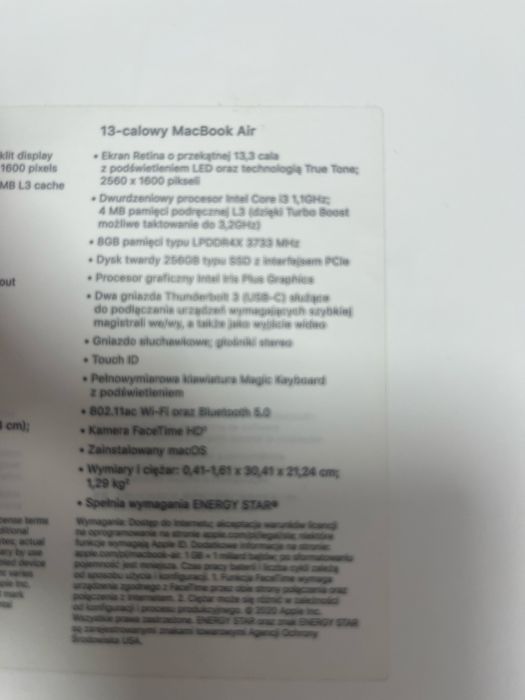Macbook Air 13-calowy
