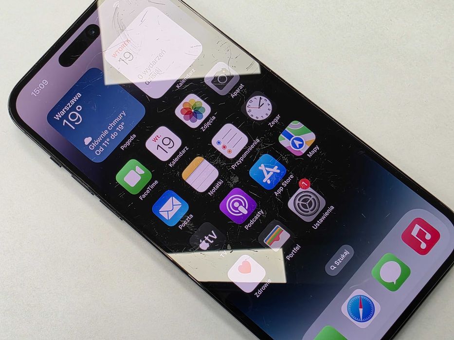 iPhone 14 PRO MAX 128GB/ Space Black/ 87%/ przeszedł testy techniczne/ Grade C do D/ Real foto
