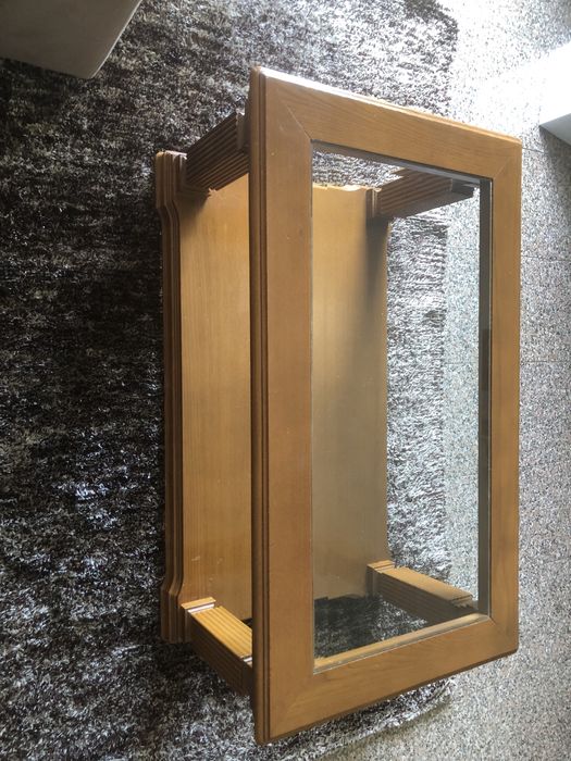 Mesa sala + espelho com luz