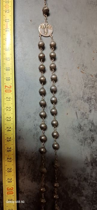 Terço antigo em prata