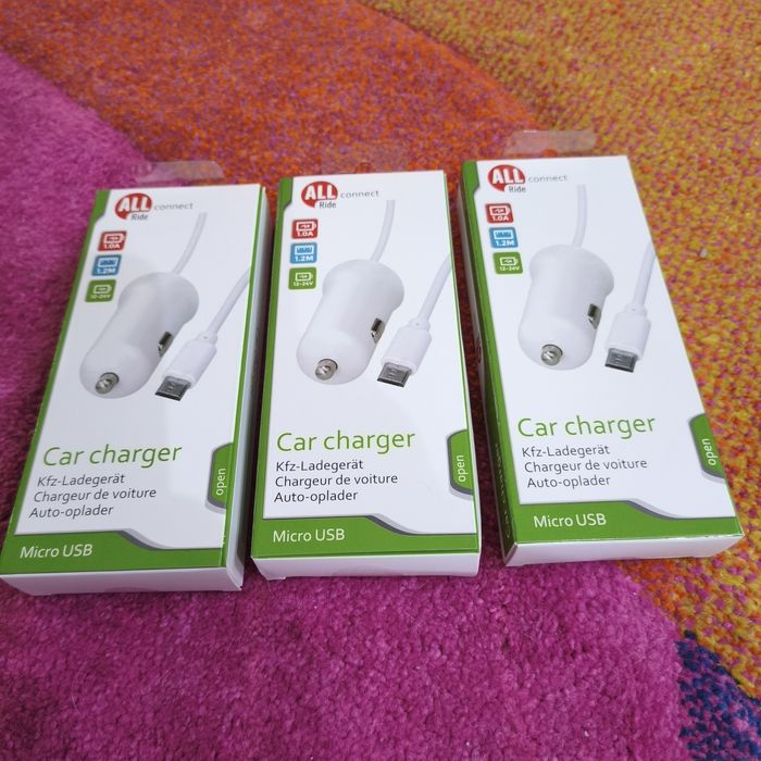 Ładowarka samochodowa USB micro za 3