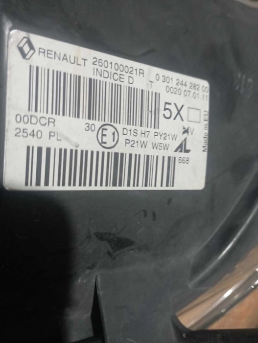 Renault Megane 3 Ótica Rf.260100021R