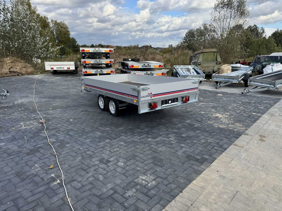 Przyczepa 335x182cm 405x197cm 2700kg Gaupen nowa Neptun Nordica PRO aluminiowe burty fv 23% leasing raty