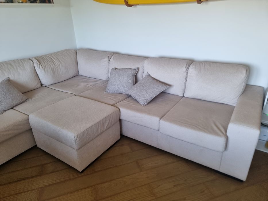 Sofá em L 6 lugares