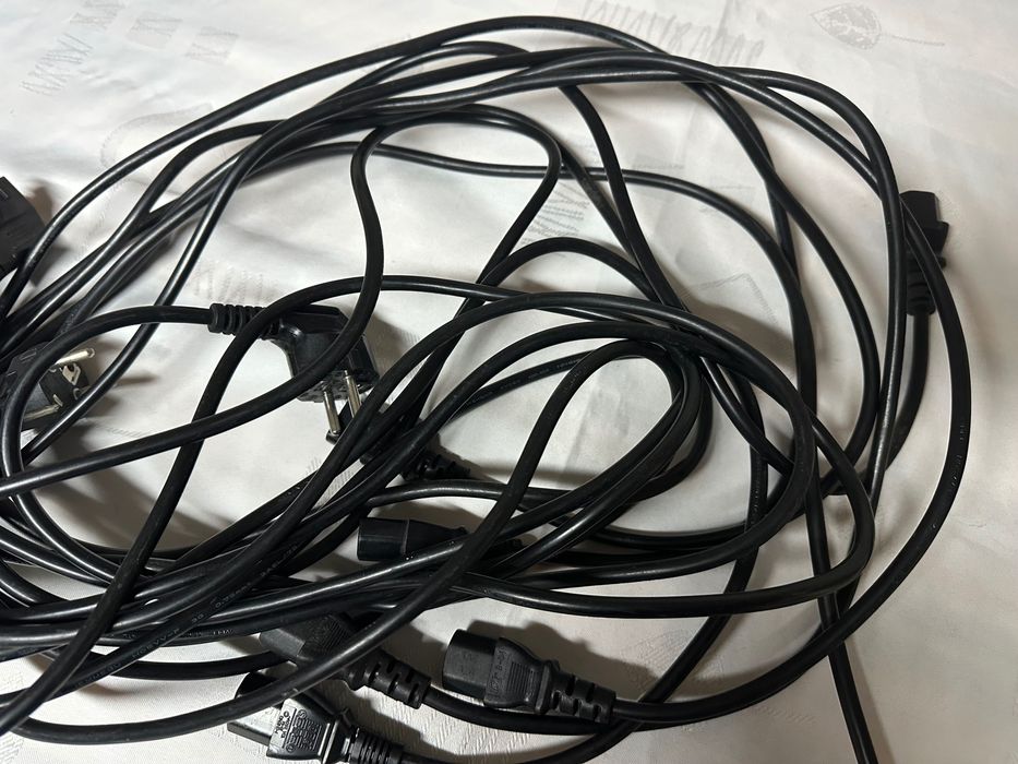7 sztuk kabel zasilający drukarka komputer