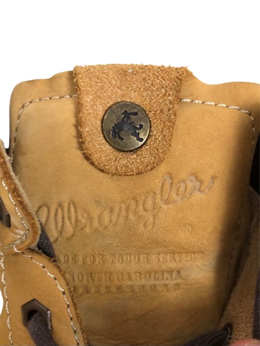 Brązowe damskie buty botki na klocku Wrangler na co dzien 40