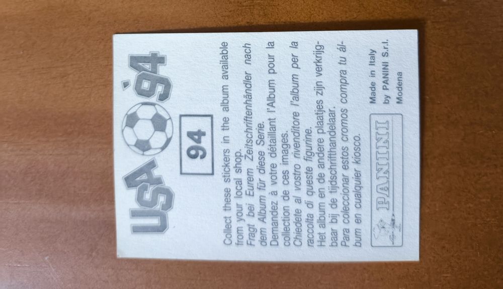 Cromo usa94 jogador Cafu