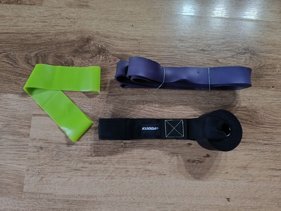 Zestaw gum do ćwiczeń siłownia sprzęt uchwyt do drzwi kudda