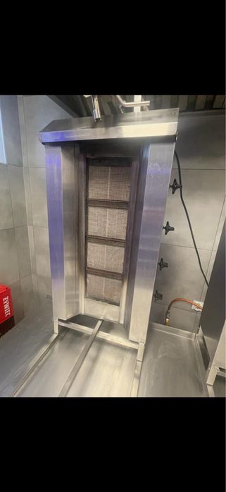 Gyros grill opiekacz gazowy do kebaba 4 palniki