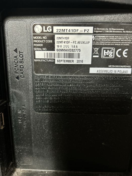 tv lg para vender pecas