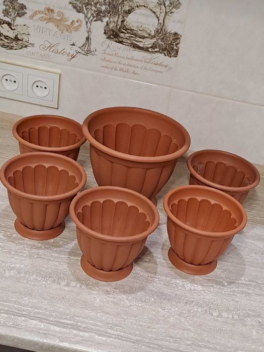 Горшки для цветов 22шт