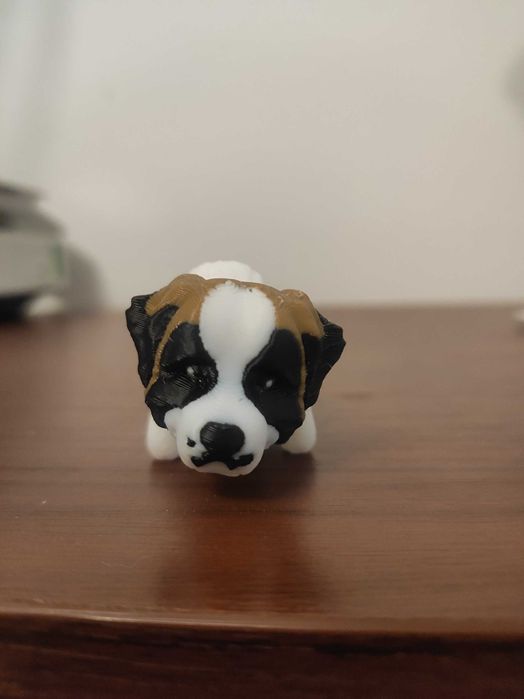 Brelok 3D - Pies Bernardyn. Dodatek do kluczy, plecaka czy torby