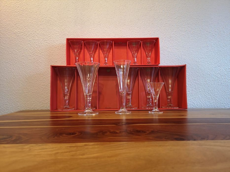 Copos de cristal Monceaux, da "Cristal d'arques", vários tamanhos