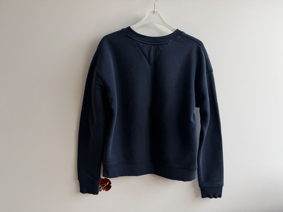 Bluza Tommy Jeans XXS Crewneck Granatowa Vintage Haft Boxy