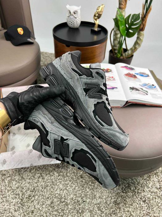 !ТОП! New Balance 2002R Protection Pack Grey/Black 40 41 42 43 44 45