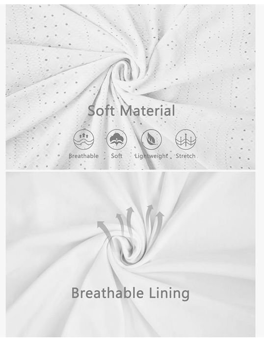 Letnia sukienka damska z kieszeniami, biała, rozm. L CHECHURY