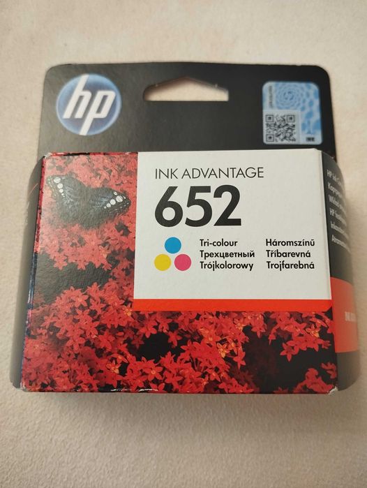 Nowy, oryginalny, fabrycznie zapakowany tusz hp 652 kolor