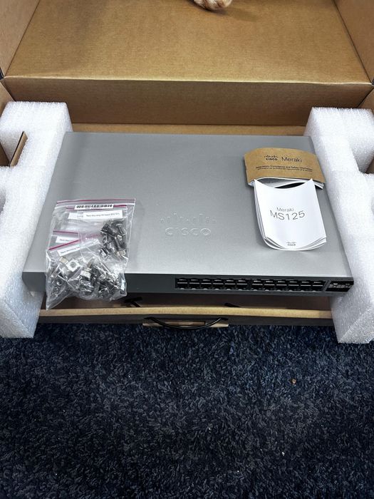 Comutador Cisco Meraki Ms125 24p (SEM LICENÇA ATIVA) 24 X 10/100/1000 Poe 4 X 10 Gigabit