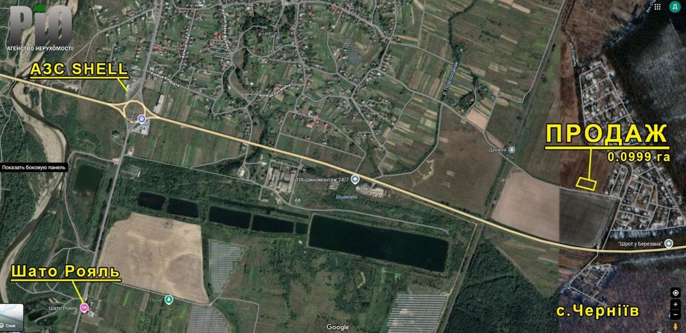 Ділянка для садівництва в товаристві в с.Черніїв.