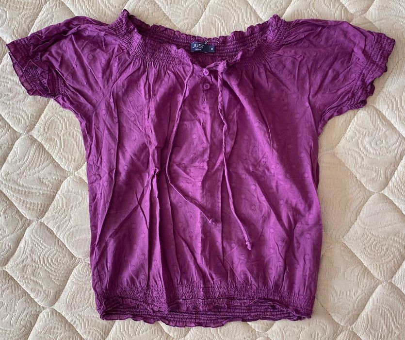 Blusa roxa da Just