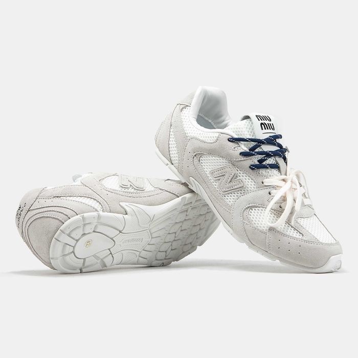 Замшевые кроссовки New Balance x Miu Miu 530 нью беланс 530 х Миу Миу