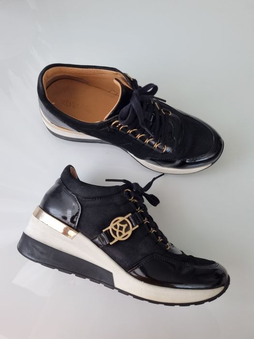 Sneakersy damskie Kazar Monti na lekkim koturnie rozm 37 Skóra naturalna ,super wygodne!