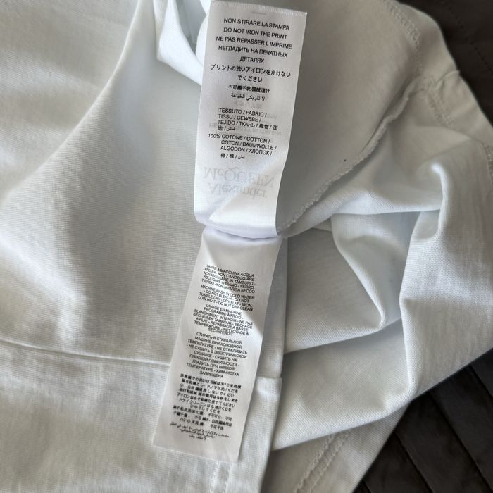 Koszulka z nadrukiem suwaka alexander mcqueen unisex