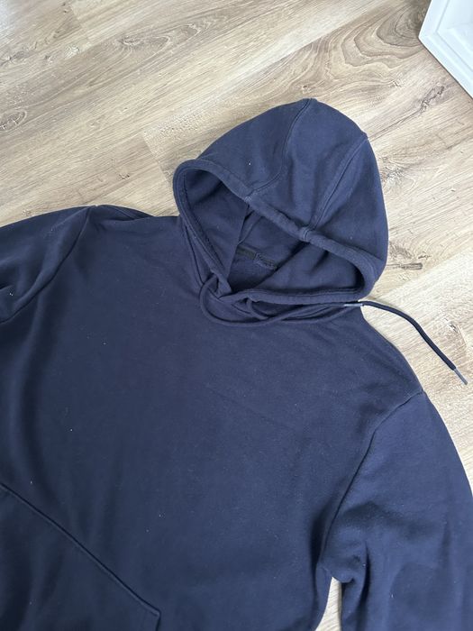 bluza meska hoodie z kapturem L granatowa