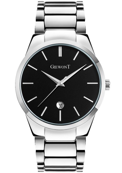 zegarek męski giewont timeless gw4290-2 silver/black