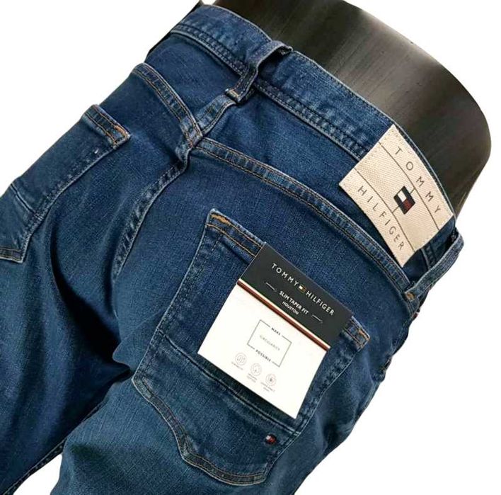 Męskie jeansy Tommy Hilfiger Houston -Slim Taper nowe oryg. - W30/L32