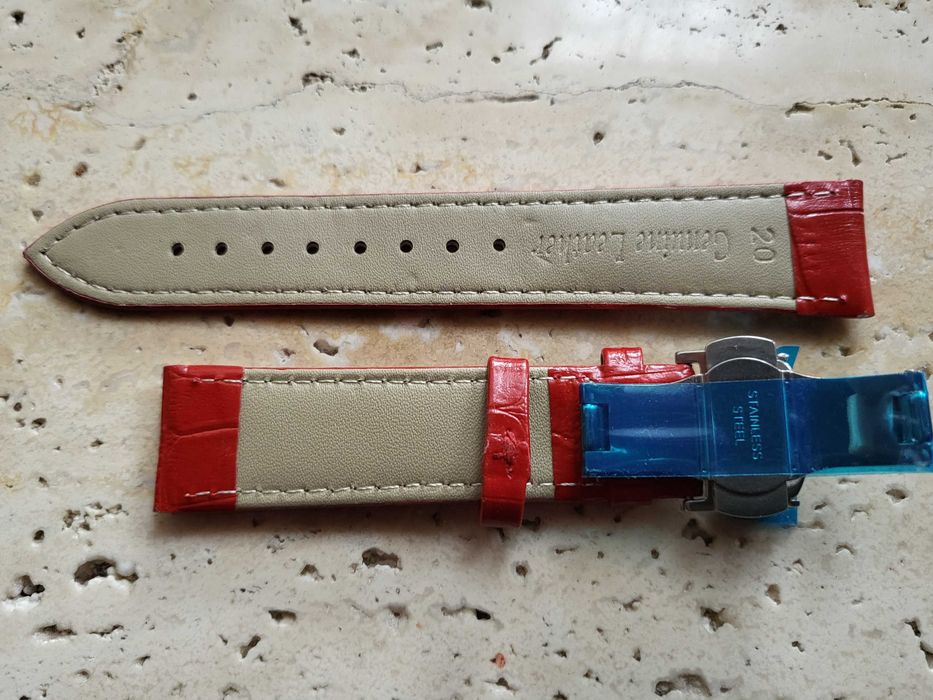 Pasek do zegarka 20 mm SKÓRA NATURALNA