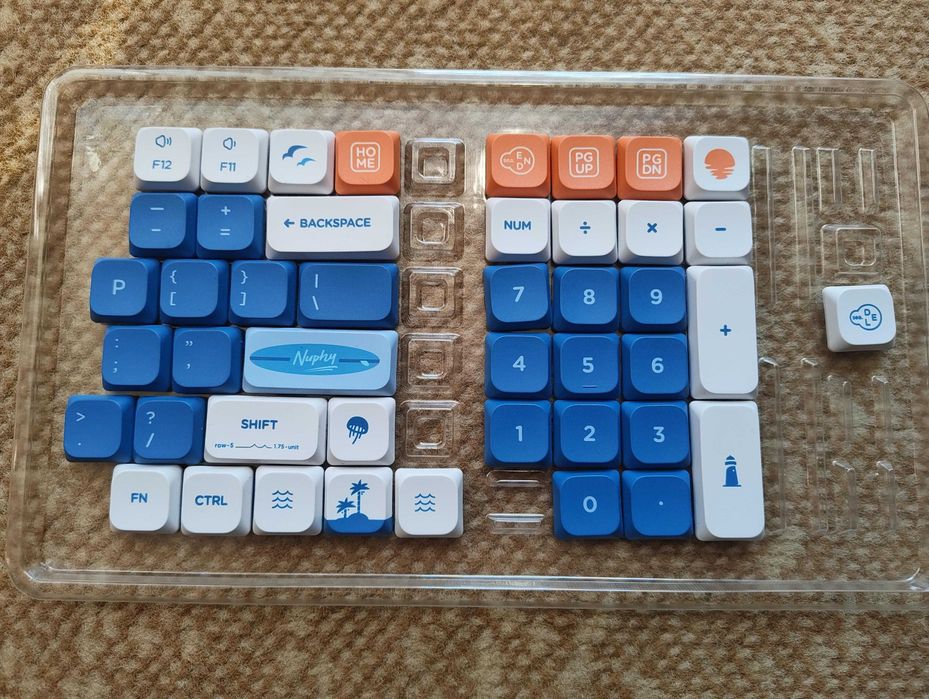 Nuphy Shiokaze Keycaps niskoprofilowe