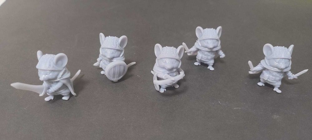 Myszy bojowe - figurki - 5 sztuk