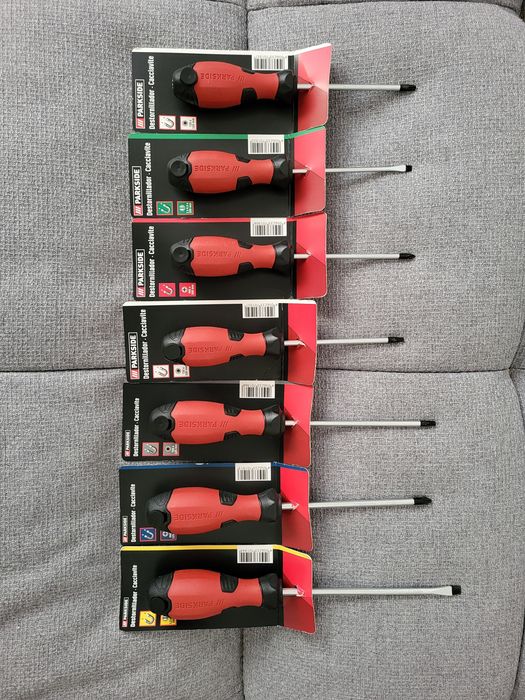 Conjunto 7 Chaves Fendas / Parkside