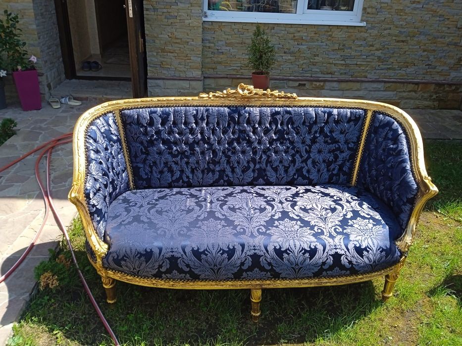 Меблі Бароко 3-1-1 столик мрамур