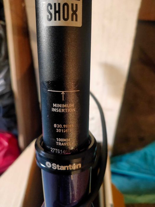 Sztyca , dropper Rock Shox Reverb Stealth 30.9 , 100mm wznios.