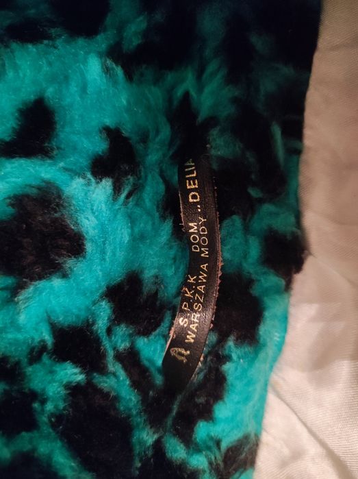 Vintage futro PRL Dom Mody DELIA cętki