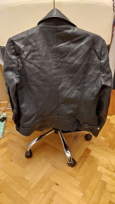 Kurtka skórzana czarna