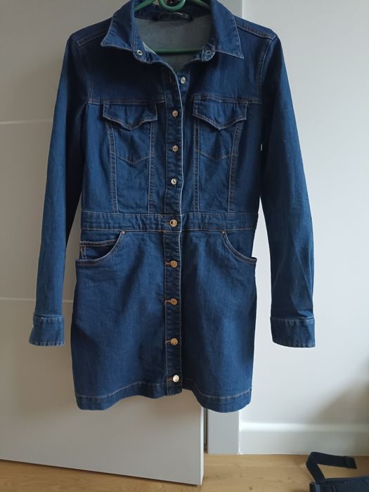Jeansowa sukienka mini Zara S