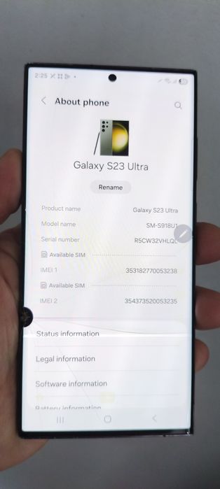 Samsung s23 ultra 8/256
