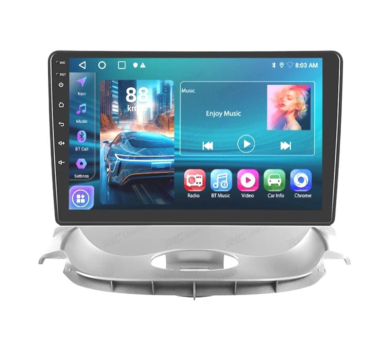 RÁDIO GPS 9'' ANDROID 13 PEUGEOT 206 04-08 / CITROEN C2 06-13 2 DIN 4GB+64GB