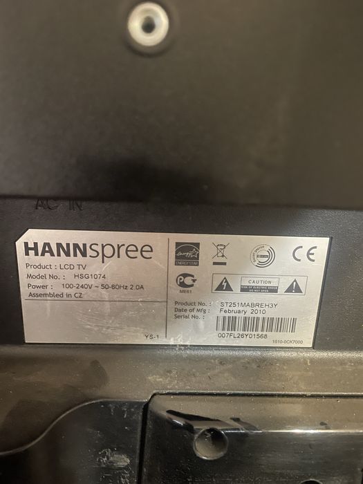 Телевізор hanns 24”