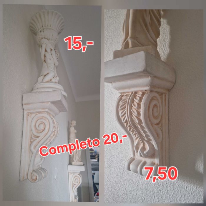 Vários artigos decoração em estilo romano
